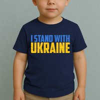 I Stand With Ukraine Support Ukraine Toddler T-Shirt