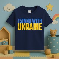 I Stand With Ukraine Support Ukraine Toddler T-Shirt