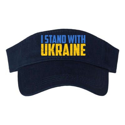 I Stand With Ukraine Support Ukraine Valucap Bio-Washed Visor