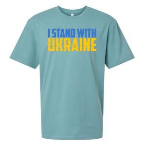 I Stand With Ukraine Support Ukraine Sueded Cloud Jersey T-Shirt