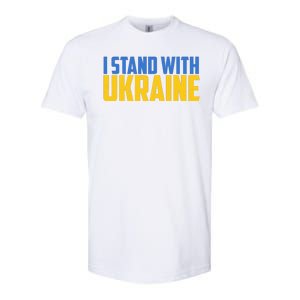 I Stand With Ukraine Support Ukraine Softstyle CVC T-Shirt