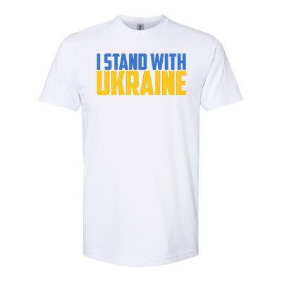 I Stand With Ukraine Support Ukraine Softstyle® CVC T-Shirt