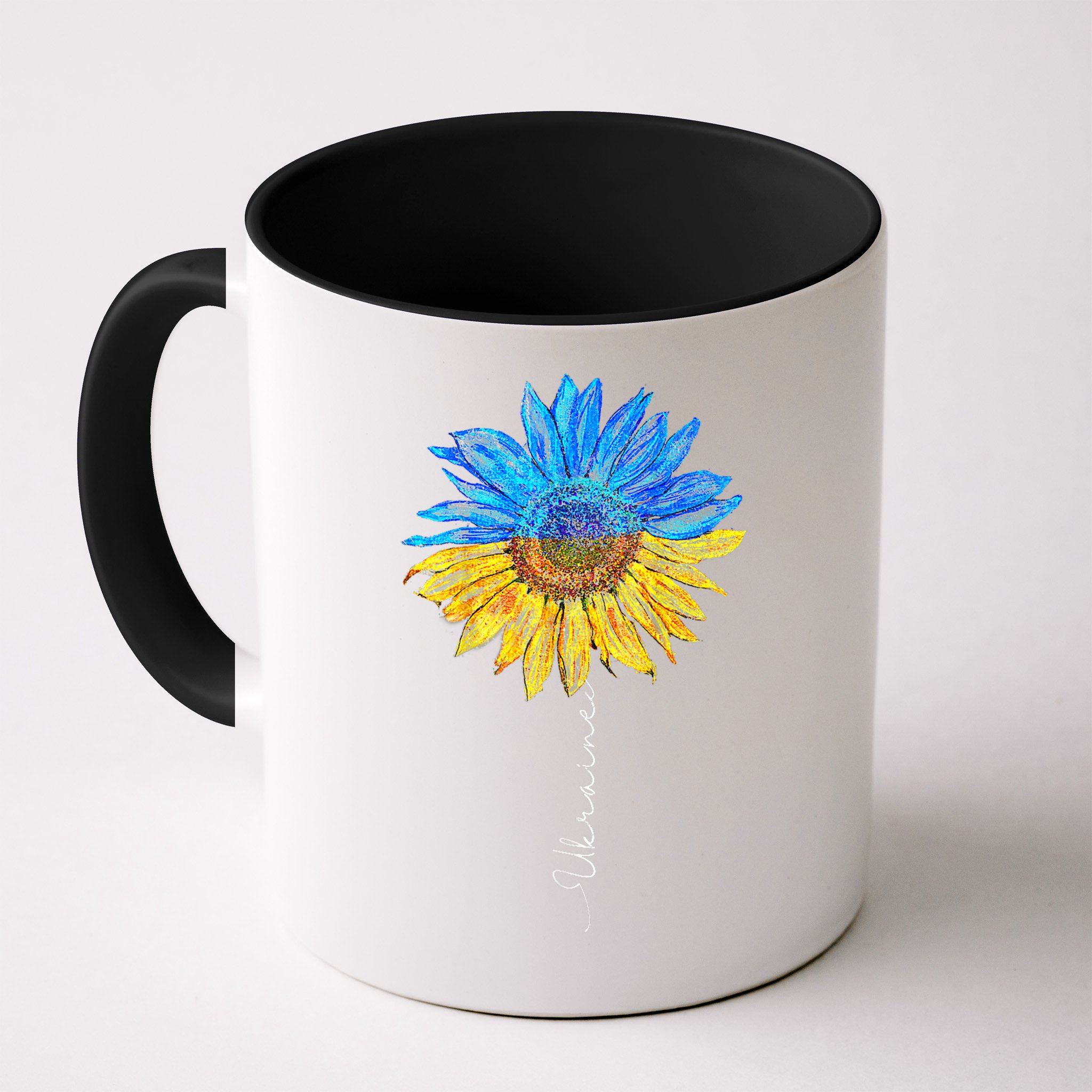 I Stand with Ukraine Ukraine Flag Sunflower Vintage Mug