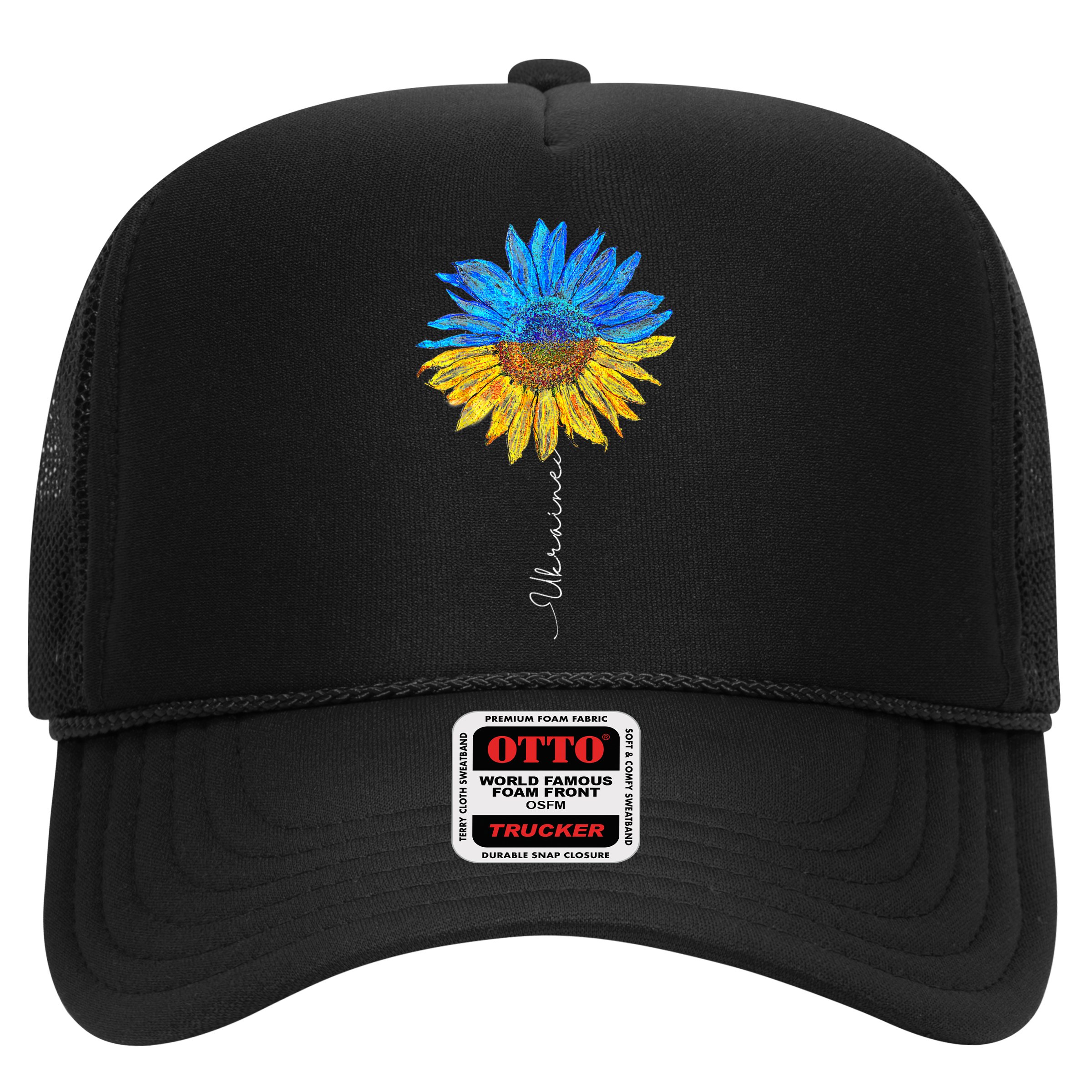 I Stand with Ukraine Ukraine Flag Sunflower Vintage Hat