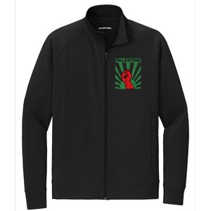 I Stand With Palestine For Their Freedom Free Palestine Stretch Full-Zip Cadet Jacket