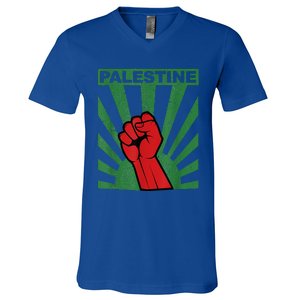 I Stand With Palestine For Their Freedom Free Palestine V-Neck T-Shirt