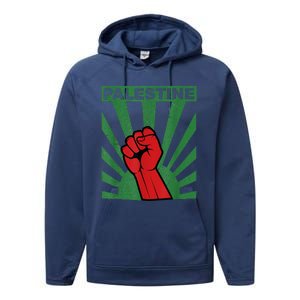 I Stand With Palestine For Their Freedom Free Palestine Performance Fleece Hoodie