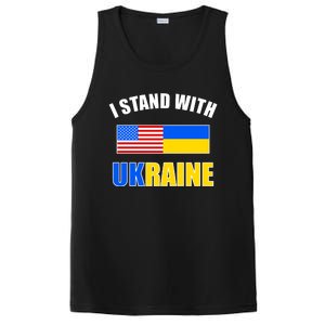 I Stand With Ukraine USA Support Flags United PosiCharge Competitor Tank