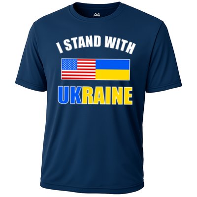 I Stand With Ukraine USA Support Flags United Performance Shirt
