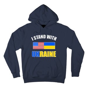 I Stand With Ukraine USA Support Flags United Hoodie