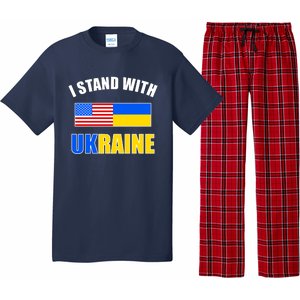 I Stand With Ukraine USA Support Flags United Pajama Set