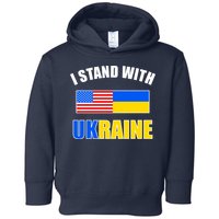 I Stand With Ukraine USA Support Flags United Toddler Hoodie