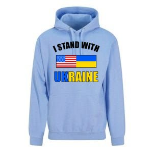 I Stand With Ukraine USA Support Flags United Unisex Surf Hoodie