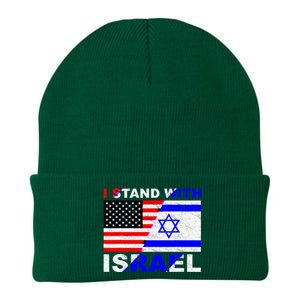 I Stand With Israel Pray For Israel Us Israel Flag Knit Cap Winter Beanie