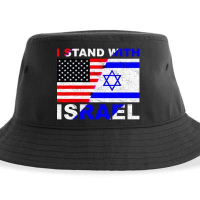 I Stand With Israel Pray For Israel Us Israel Flag Sustainable Bucket Hat