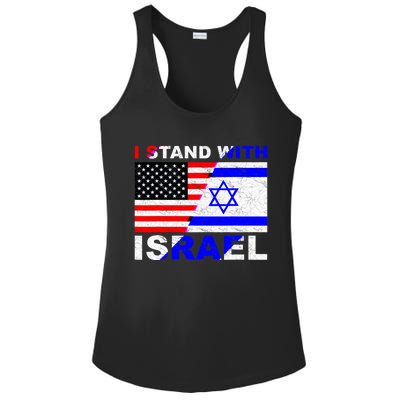 I Stand With Israel Pray For Israel Us Israel Flag Ladies PosiCharge Competitor Racerback Tank