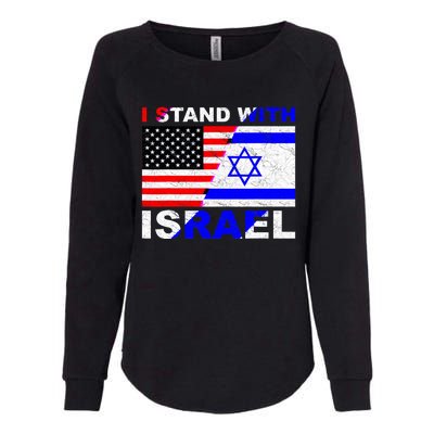 I Stand With Israel Pray For Israel Us Israel Flag Womens California Wash Sweatshirt