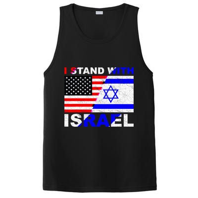 I Stand With Israel Pray For Israel Us Israel Flag PosiCharge Competitor Tank