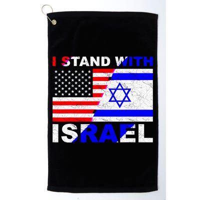 I Stand With Israel Pray For Israel Us Israel Flag Golf Towel