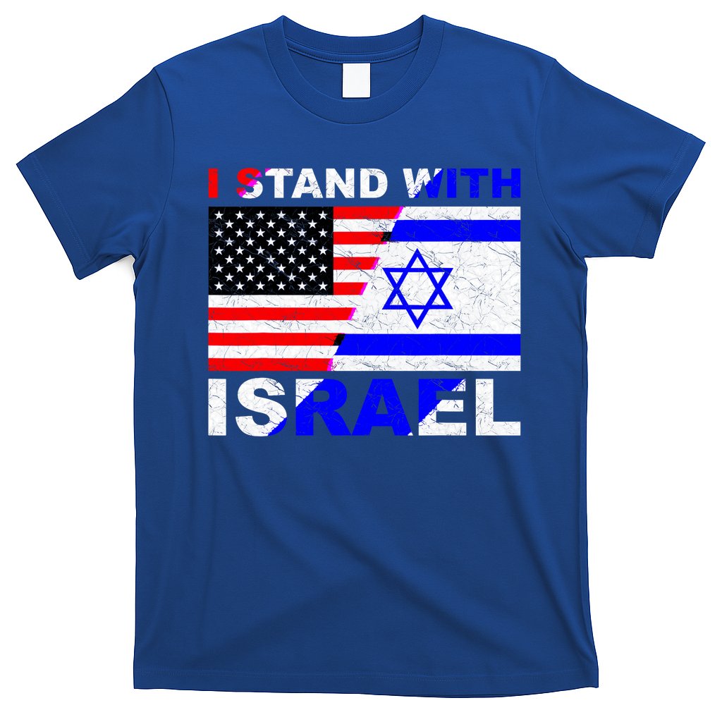 I Stand With Israel Pray For Israel Us Israel Flag T-Shirt