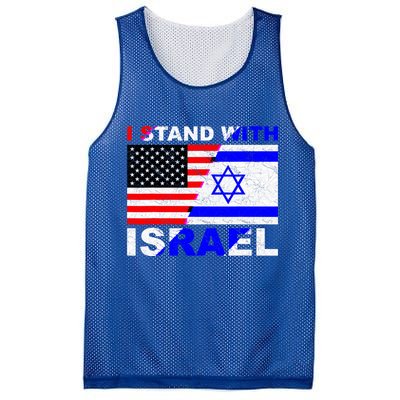 I Stand With Israel Pray For Israel Us Israel Flag Mesh Reversible Basketball Jersey Tank