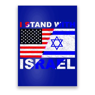 I Stand With Israel Pray For Israel Us Israel Flag Poster
