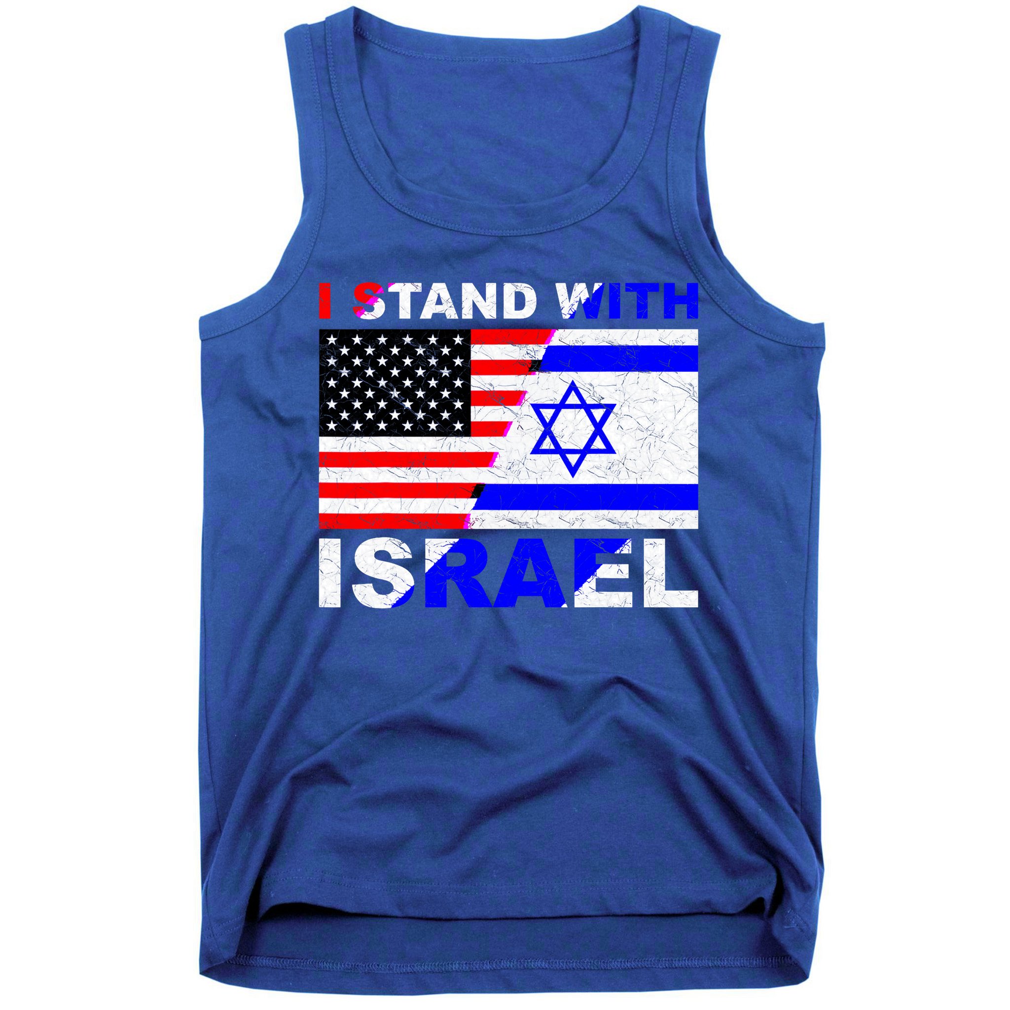 I Stand With Israel Pray For Israel Us Israel Flag Tank Top
