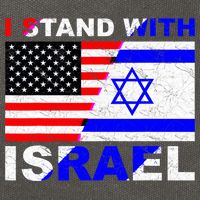 I Stand With Israel Pray For Israel Us Israel Flag Cotton Canvas Backpack