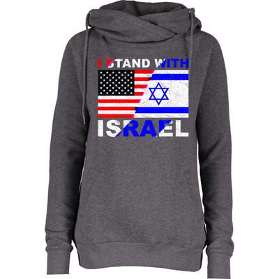 I Stand With Israel Pray For Israel Us Israel Flag Womens Funnel Neck Pullover Hood