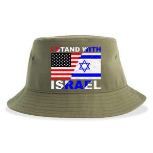 I Stand With Israel Pray For Israel Us Israel Flag Sustainable Bucket Hat