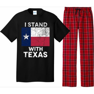 I Stand With Texas Pajama Set