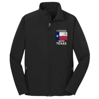 I Stand With Texas Core Soft Shell Jacket