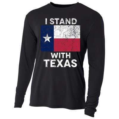 I Stand With Texas Cooling Performance Long Sleeve Crew