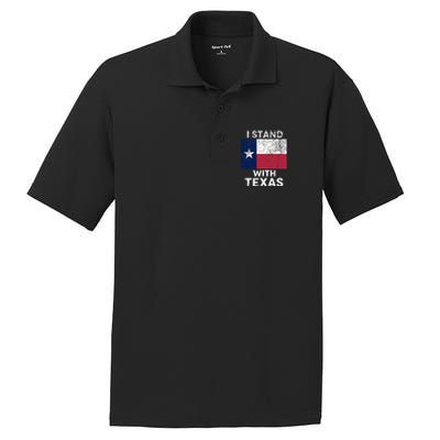 I Stand With Texas PosiCharge RacerMesh Polo