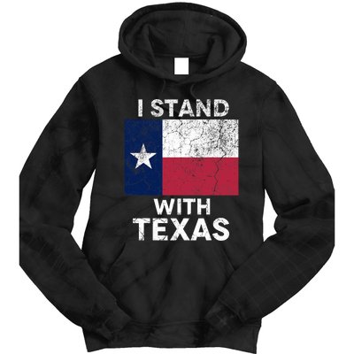 I Stand With Texas Tie Dye Hoodie