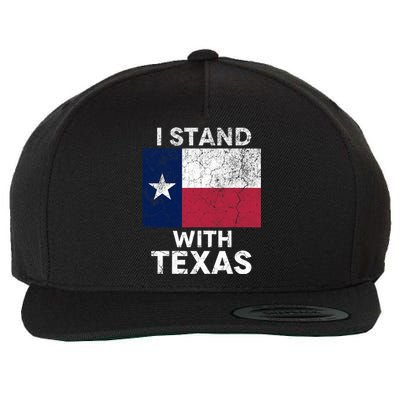 I Stand With Texas Wool Snapback Cap