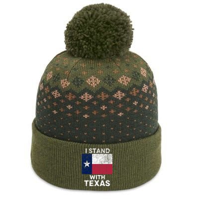 I Stand With Texas The Baniff Cuffed Pom Beanie