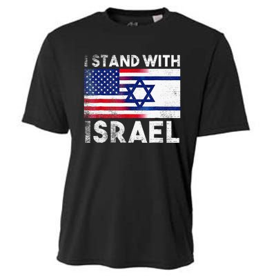 I Stand With Israel Pray For Israel US And Israel Flag  Cooling Performance Crew T-Shirt