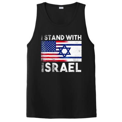 I Stand With Israel Pray For Israel US And Israel Flag  PosiCharge Competitor Tank