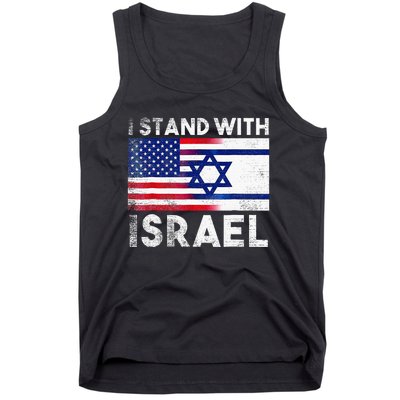 I Stand With Israel Pray For Israel US And Israel Flag  Tank Top