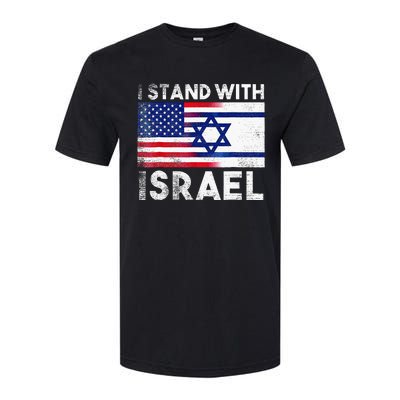 I Stand With Israel Pray For Israel US And Israel Flag  Softstyle CVC T-Shirt