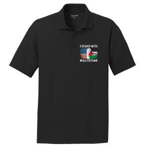 I Stand With Palestine For Their Freedom Us Palestine Flag PosiCharge RacerMesh Polo