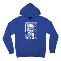 I Stand With Texas Trump Usa American Flag Gift Hoodie