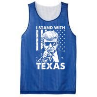 I Stand With Texas Trump Usa American Flag Gift Mesh Reversible Basketball Jersey Tank