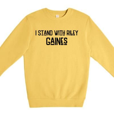 I Stand With Riley Gaines Premium Crewneck Sweatshirt