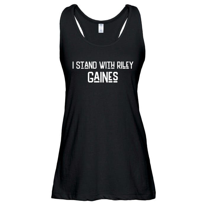 I Stand With Riley Gaines Ladies Essential Flowy Tank