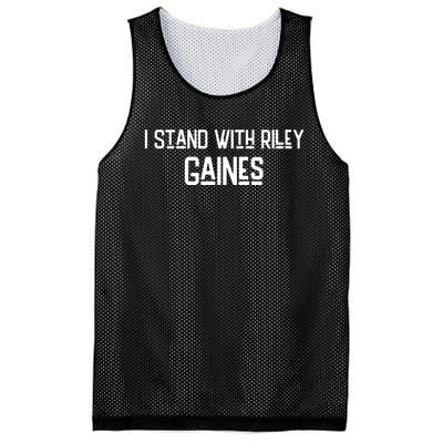 I Stand With Riley Gaines Mesh Reversible Basketball Jersey Tank