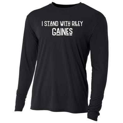 I Stand With Riley Gaines Cooling Performance Long Sleeve Crew