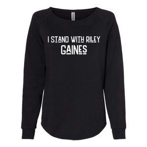 I Stand With Riley Gaines Womens California Wash Sweatshirt