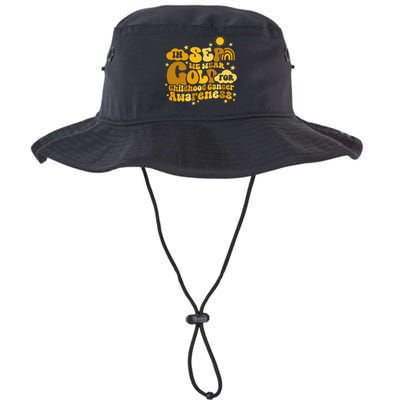 In September We Wear Gold  Childhood Cancer Awareness Legacy Cool Fit Booney Bucket Hat